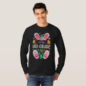 Derde graad leraar Bunny Paasdag Rabbit familie M T-shirt (Voorkant volledig)