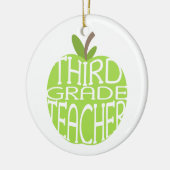 Derde graad leraar groene Apple Ornament (Links)