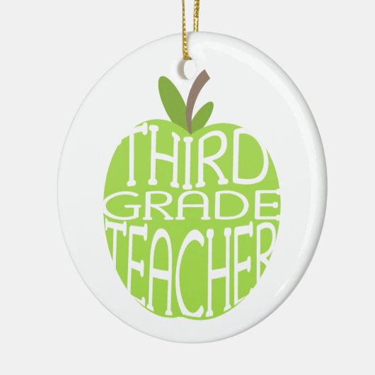 Derde graad leraar groene Apple Ornament (Links)