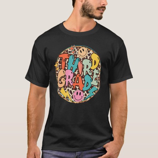 Derde graad leraar leerloodopard derde graad leraa t-shirt (Voorkant)