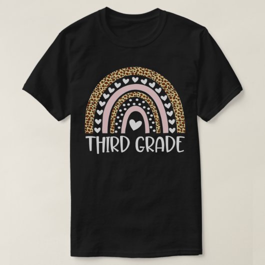Derde graad leraar luipaard t-shirt (Design voorkant)