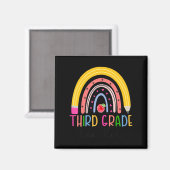 Derde graad leraar regenboogleraar terug naar scho magneet (Voorkant / Achterkant)
