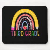 Derde graad leraar regenboogleraar terug naar scho muismat (Voorkant)
