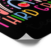 Derde graad leraar regenboogleraar terug naar scho poster (Hoek)