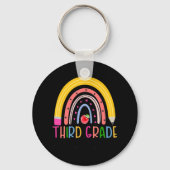 Derde graad leraar regenboogleraar terug naar scho sleutelhanger (Voorkant)