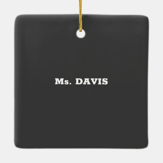 Derde graad Opleidingsdag, Geweldige Keramisch Ornament (Achterkant)