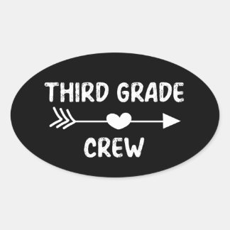 Derde graad ovale sticker