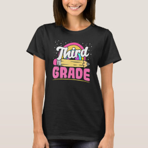 Derde graad Potlood Eerste dag Terug naar schoolpi T-shirt