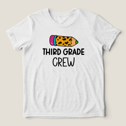 Derde graad Tri-Blend shirt (Design voorkant)