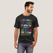 Derde graad welkom vierde graad terug naar Scho T-shirt (Voorkant volledig)