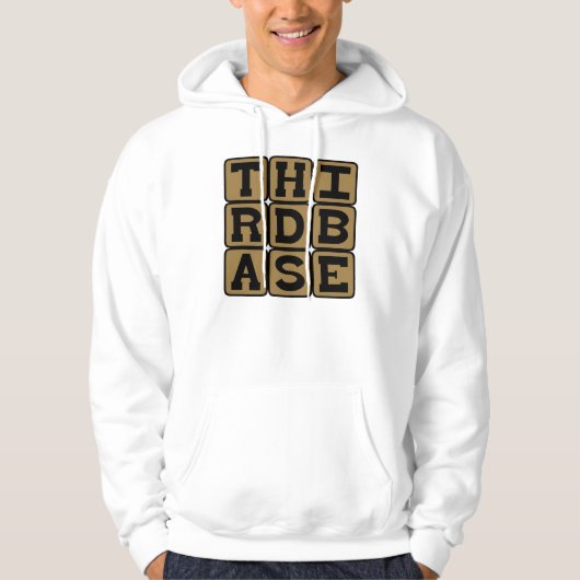 Derde honk, honkbalpositie hoodie (Voorkant)