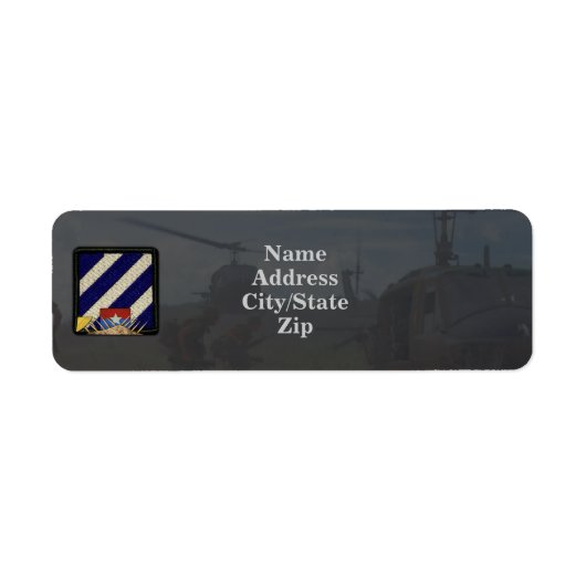 derde infanteriedivisie vietnam patch labels (Voorkant)