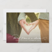 Derde keer is een Charm Foto Verander de Datum Aankondiging (Voorkant)