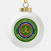 Derde kerst met pantserkavalry Keepomwille Keramische Bal Ornament (Voorkant)