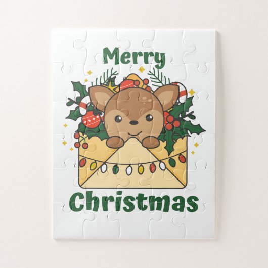 Derde kerstbrief winterdieren legpuzzel (Verticaal)