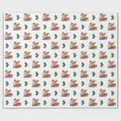 Derde kerstcadeautjes winterdieren Deer Wrapping P Cadeaupapier (Vlak)