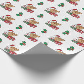 Derde kerstcadeautjes winterdieren Deer Wrapping P Cadeaupapier (Hoek)