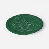 Derde kerstdag 7-inch Borden papier Papieren Bordje (Gekanteld)