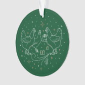Derde kerstdag acrylornament Green Ornament (voorkant)