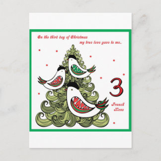 Derde kerstdag feestdagenkaart