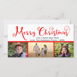 Derde kerstfeest-fotoscript - Fotokaart Feestdagenkaart