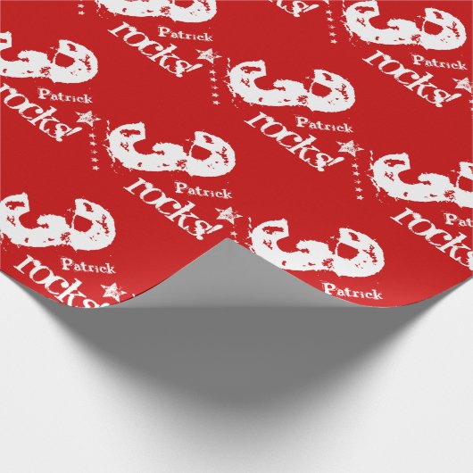 Derde KIDS Birthday Diagonal Design Grunge Stars Z Cadeaupapier (Hoek)