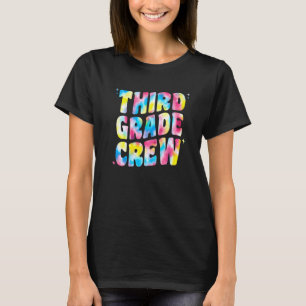 Derde klas bemanning leraar kinderen vrouwen Tie D T-shirt