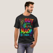 Derde klas: blije dag van het Stropdas op school T-shirt (Voorkant volledig)