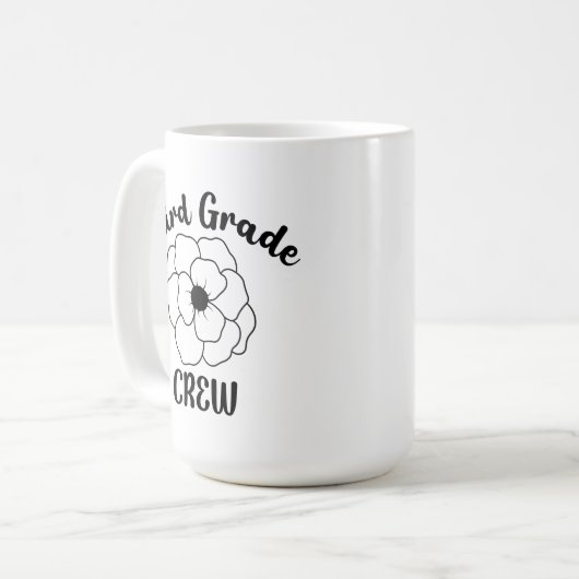 derde klas bloemenbemanning koffiemok (Voorkant links)