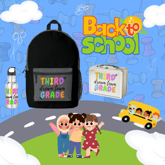 Derde klas, Classic Terug naar school Kind / Docen Bedrukte Rugzak