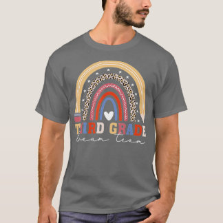 Derde klas droomteam regenbooggraad 3e klas t-shirt