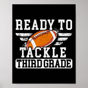 Derde klas eerste schooldag terug naar school poster