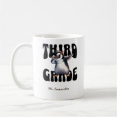 Derde klas Elementaire Leraar Dabbing Penguin Koffiemok (Links)