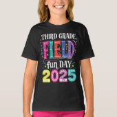 Derde klas Field Day Fun Day 2025 School Field Da T-shirt (Voorkant)