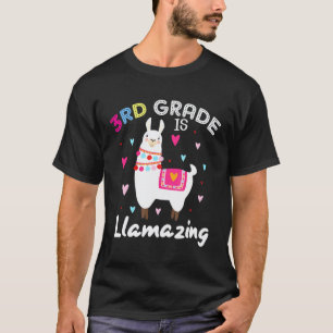 Derde klas is Llamazing Schattige Lama Liefhebber T-shirt