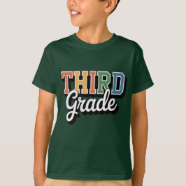 Derde klas – Kleurrijk ontwerp voor terug naar sch T-shirt