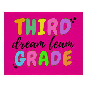 Derde klas leraar, Terug naar school, leraar team Perfect Poster
