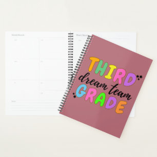 Derde klas leraar, Terug naar school, leraar team Planner