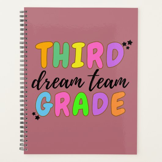 Derde klas leraar, Terug naar school, leraar team Planner (Voorkant)