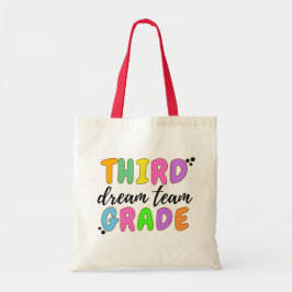 Derde klas leraar, Terug naar school, leraar team Tote Bag