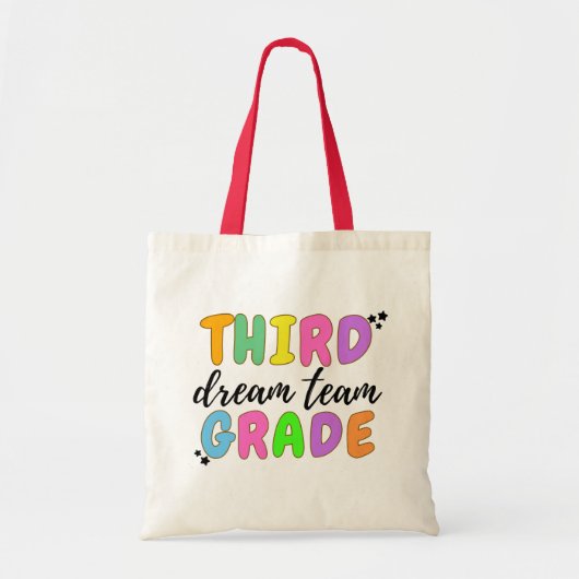 Derde klas leraar, Terug naar school, leraar team Tote Bag (Voorkant)