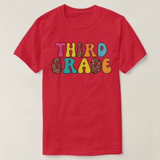 Derde klas leraar terug naar school T-shirt (Design voorkant)