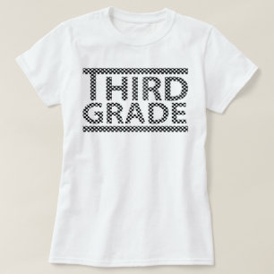 Derde klas leraar Tshirt, Derde klas Shirt, Eerste T-shirt