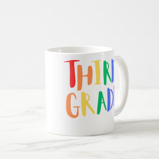 Derde klas mok van de lerarenkoffie (Voorkant rechts)