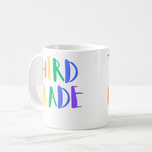 Derde klas mok van de lerarenkoffie (Voorkant links)