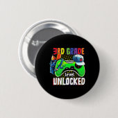 Derde klas niveau ontgrendeld CK naar school video Ronde Button 5,7 Cm (Voorkant /achterkant)