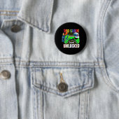 Derde klas niveau ontgrendeld CK naar school video Ronde Button 5,7 Cm (In situ)