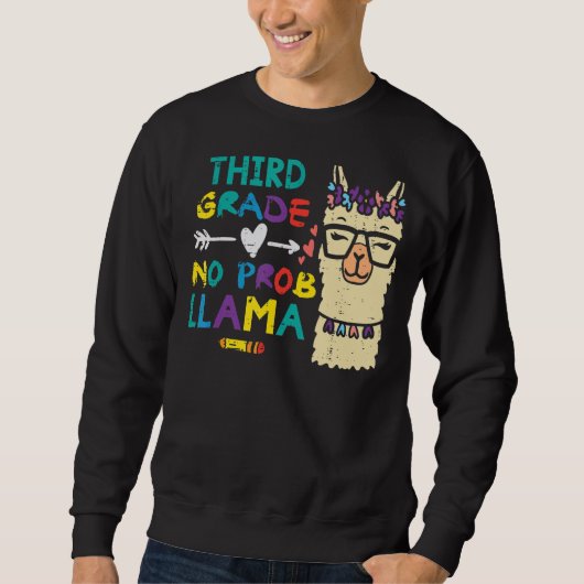 Derde klas Prob Llama 3e eerste schooldag Trui (Voorkant)