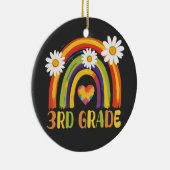 Derde klas regenboog terug naar school 3e klas keramisch ornament (Rechts)