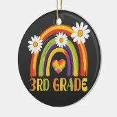 Derde klas regenboog terug naar school 3e klas keramisch ornament (Links)